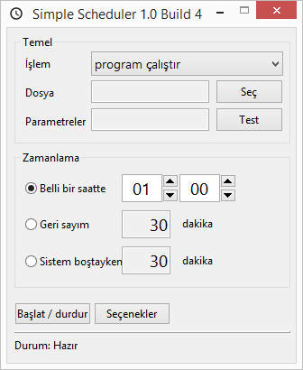 Simple Scheduler screenshot