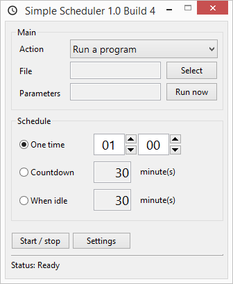 Simple Scheduler screenshot